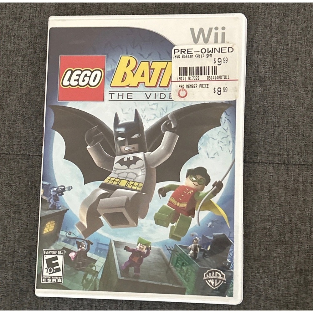 LEGO Batman The Videogame Nintendo‎ Wii Warner Bros DC Comics 2008 Complete CIB